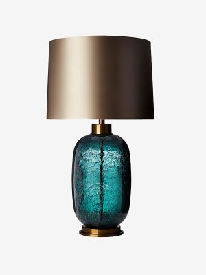 Green Glazed Table Lamp