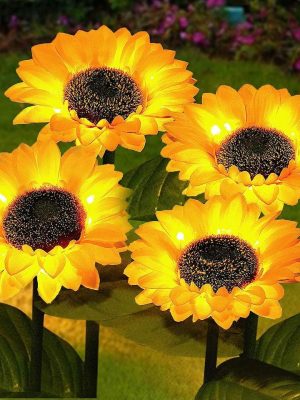 Outdoor Waterproof Sunflower Solar Light